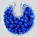 kásagyöngy teli, 4 mm, sötétkék
