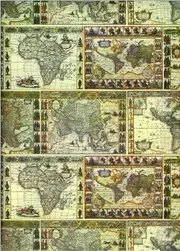 Tassotti dekupázs papír térkép